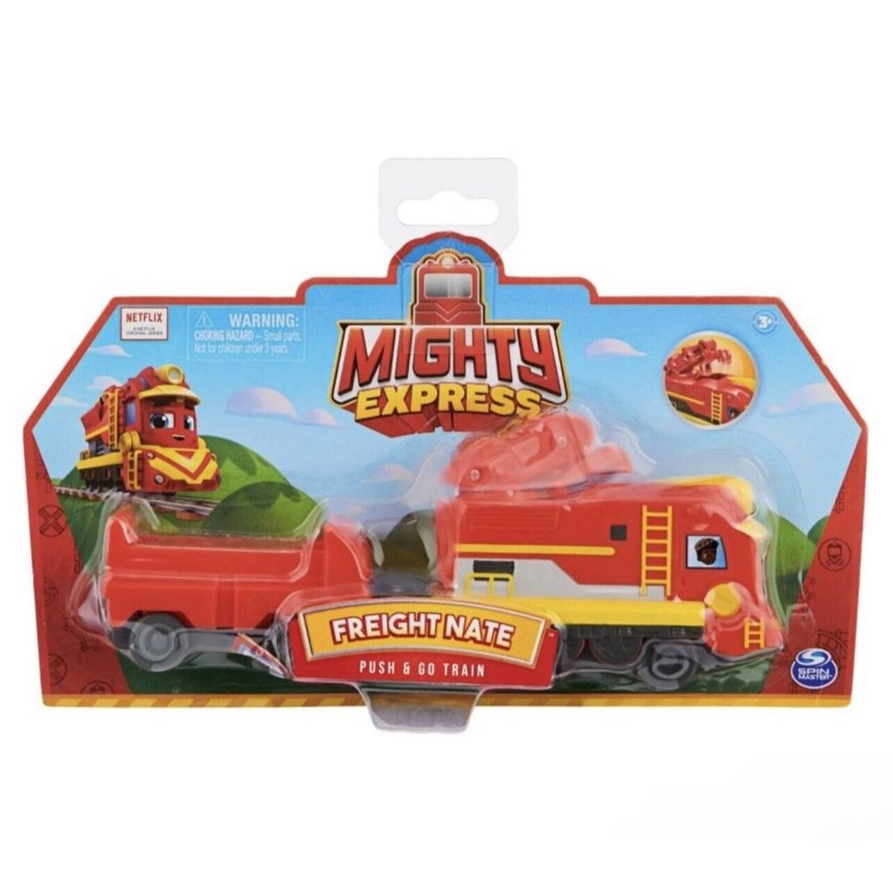 Mighty Express Freight Nate Push and Go Train, New!
